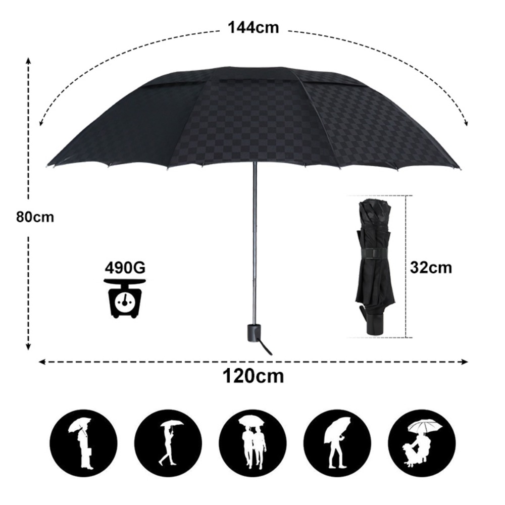 Dupla camada grade escura gran - Golf Umbrella Large avaliação e preço